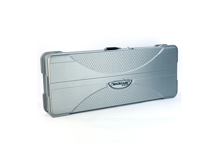 RockCase Electric Guitar ABS Case (XP-Style), Rectangular - Silver 
