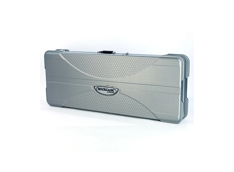 RockCase Electric Guitar ABS Case (XP-Style), Rectangular - Silver 