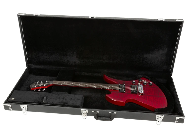 RockCase Electric Guitar Hardshell Case (B.C. Rich Ironbird, Mockingbird) Black 