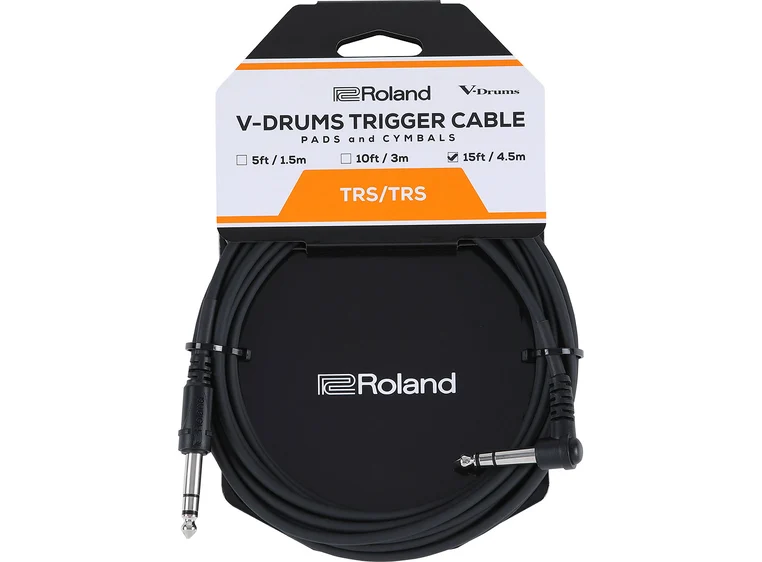 Roland PCS-15-TRA V-Drums trigger kabel 15ft./4.5m. rett/vinkel 