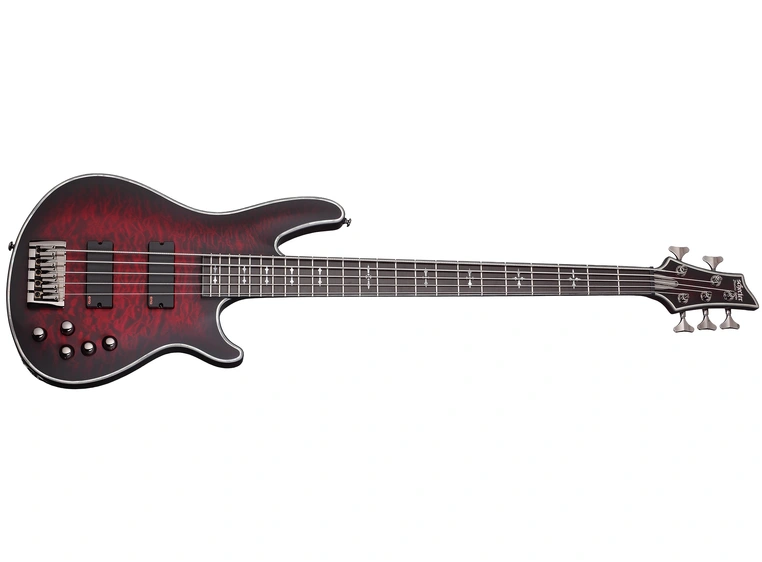 Schecter Hellraiser Extreme-5 Crimson Red Burst Satin (CRBS) 