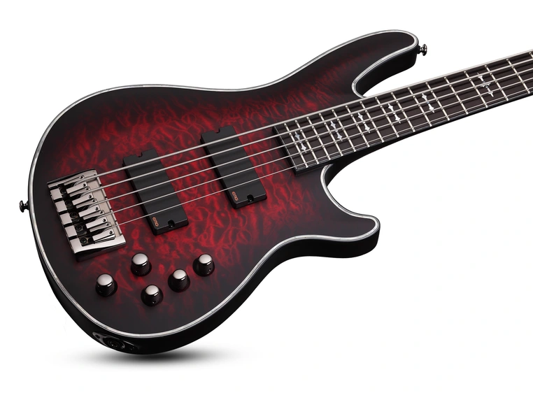 Schecter Hellraiser Extreme-5 Crimson Red Burst Satin (CRBS) 