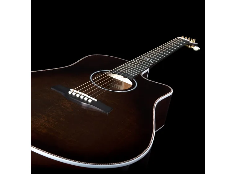 Seagull Artist Peppino Signature CW Bourbon Burst w/ Anthem 