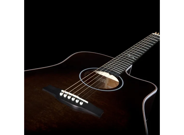 Seagull Artist Peppino Signature CW Bourbon Burst w/ Anthem 