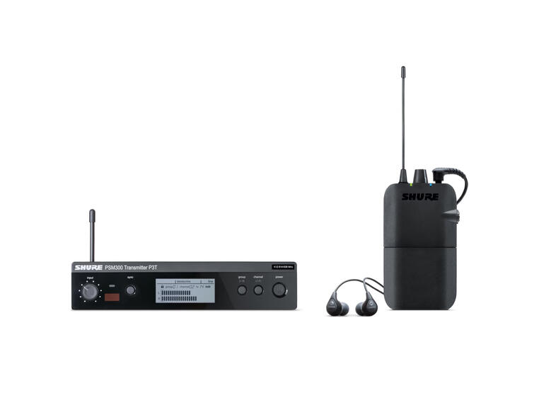 Shure PSM300 In-Ear System K3E (606-630MHz) Med 112GR