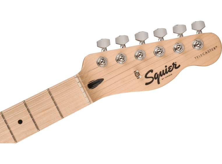Squier Sonic Telecaster, Maple White Pickguard, Black 