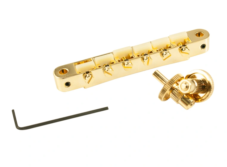 TonePros AVR2G G - Tune-O-Matic Bridge (Vintage ABR-1 Replacement) - Gold 