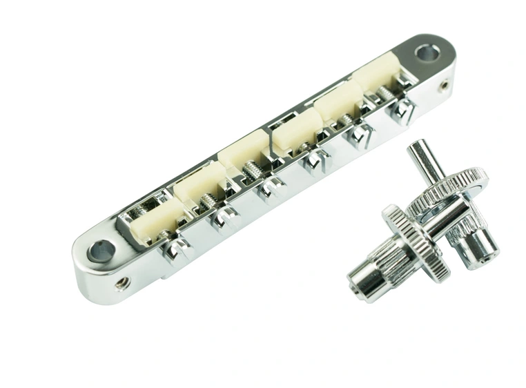 TonePros NVR2G C - Tune-O-Matic Bridge with G Formula Saddles - Chrome 