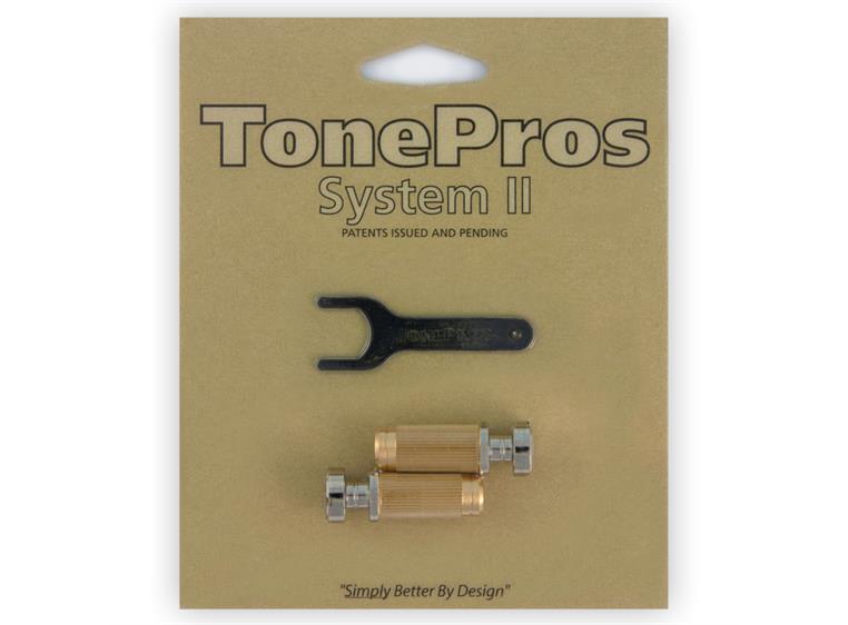 TonePros SS1 N - Standard Brass Locking Studs - Nickel