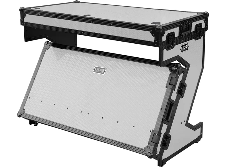 UDG Gear UDG Ultimate Flight Case Portable Z-Style DJ Table White Plus 
