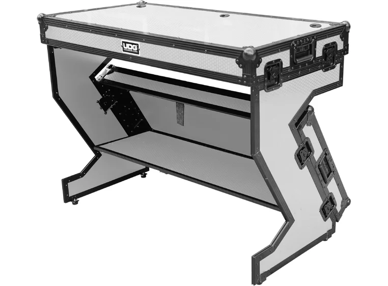 UDG Gear UDG Ultimate Flight Case Portable Z-Style DJ Table White Plus 