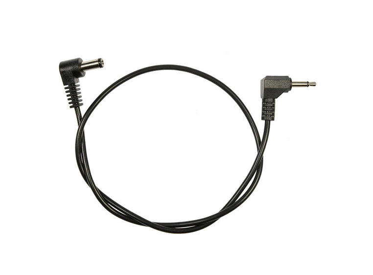Voodoo Lab 2.1mm right-angle to 3.5mm right-angle mini plug 18” 