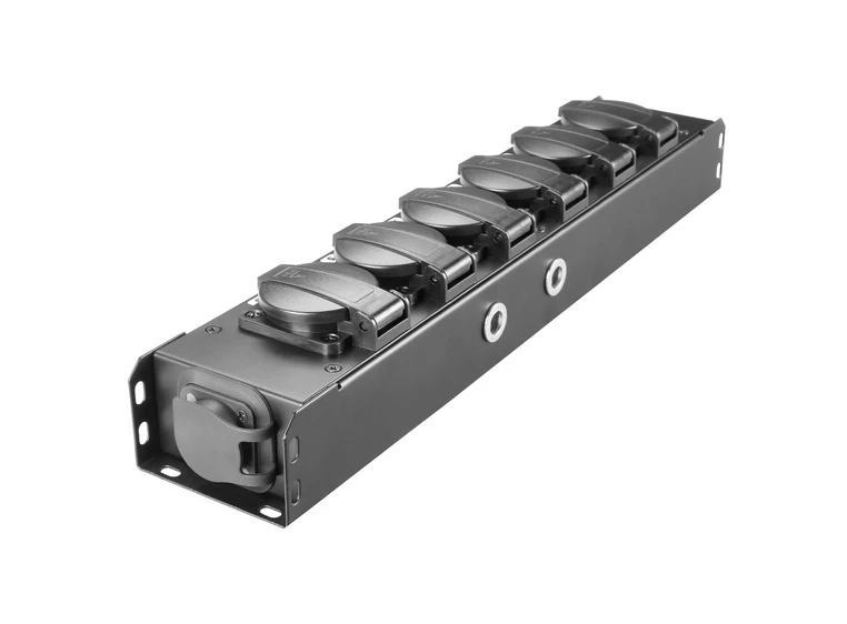 Adam Hall Accessories PRO PORT 6 T Power Strip 6x IP54 + 1x TR1 IN/OUT 