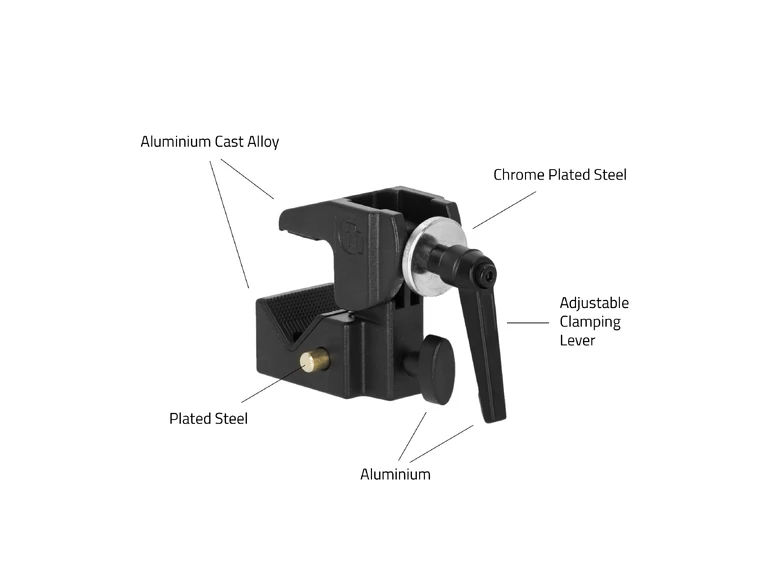 Adam Hall Accessories SUPER CLAMP MK2 Univ. Hook Clamp, Black, VERSION 2 