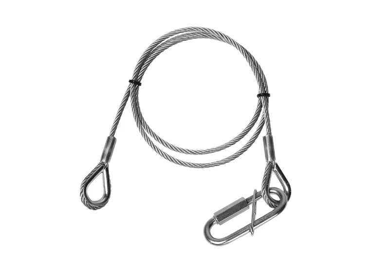 Adam Hall Accessories S 56100 Safety Rope 5 mm with Screw Link, 1m 