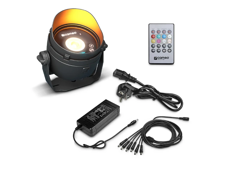 Cameo DROP B1 SET Outdoor Mini Uplight Battery-Powered w/PSU 