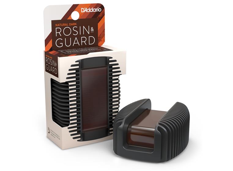 D'Addario DRGBK-VR300 Rosin Guard with Natural Dark Rosin (VR300)