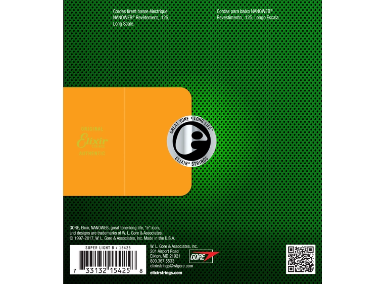 Elixir NWB125 Nanoweb bass string .125 15425 
