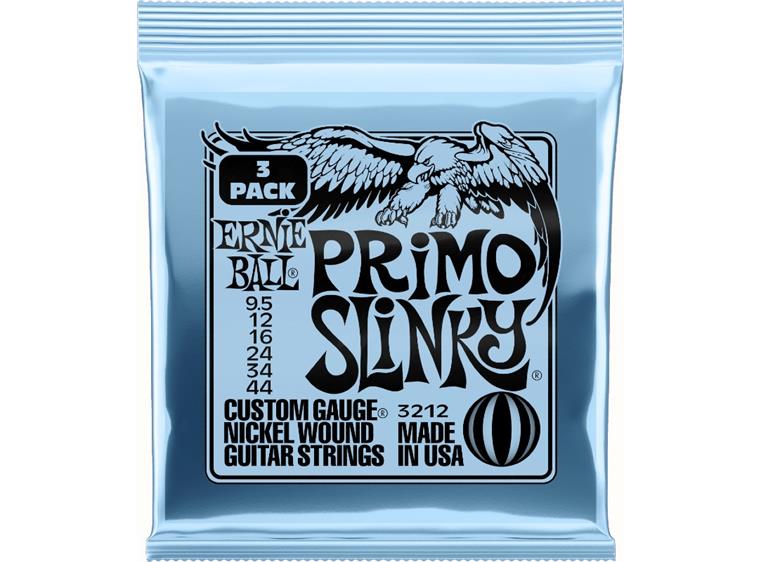 Ernie Ball EB-3212 Primo Slinky Nickel (0095-044) 3-pack