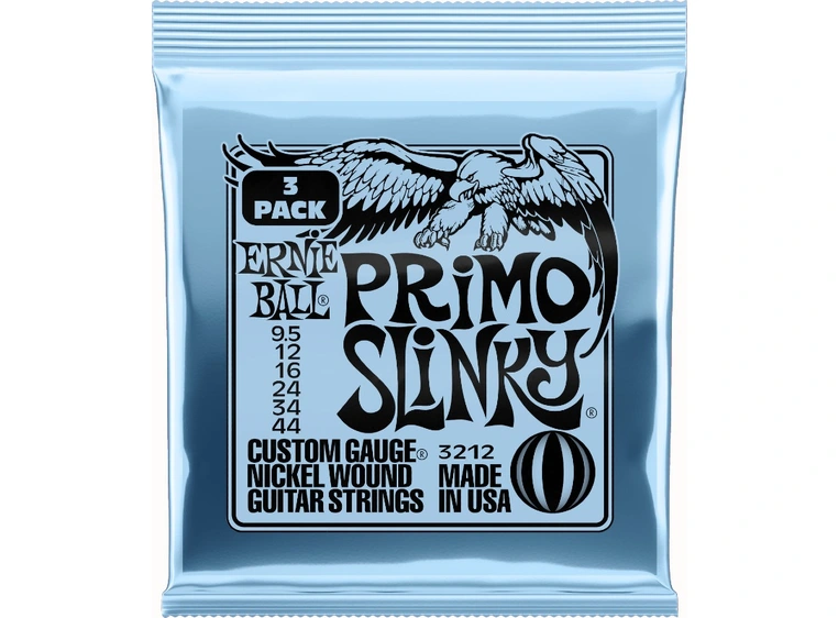 Ernie Ball EB-3212 Primo Slinky Nickel (0095-044) 3-pack 