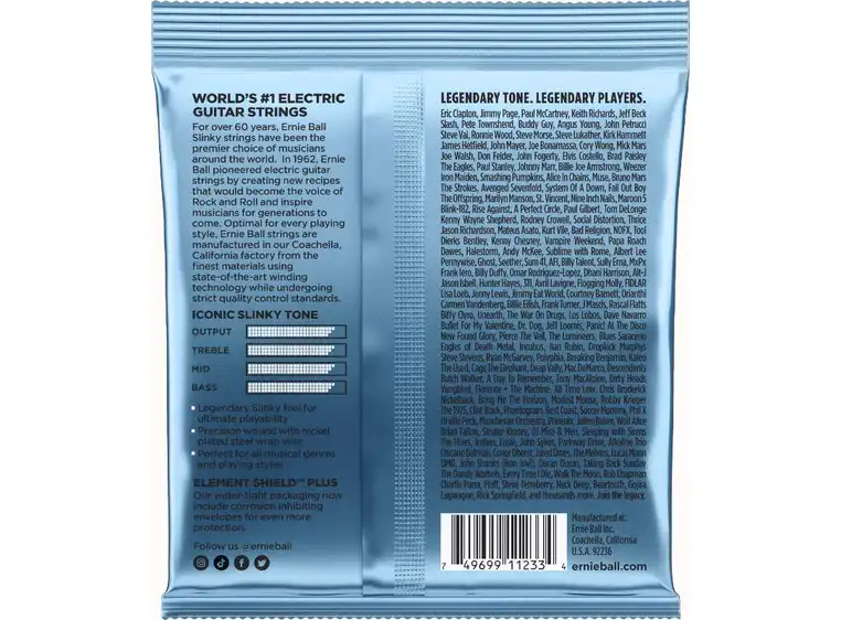 Ernie Ball EB-3212 Primo Slinky Nickel (0095-044) 3-pack 