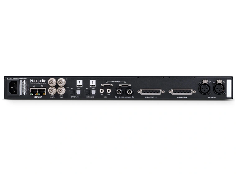 Focusrite Red 8Line Thunderbolt DigiLink-lydkort med Dante 