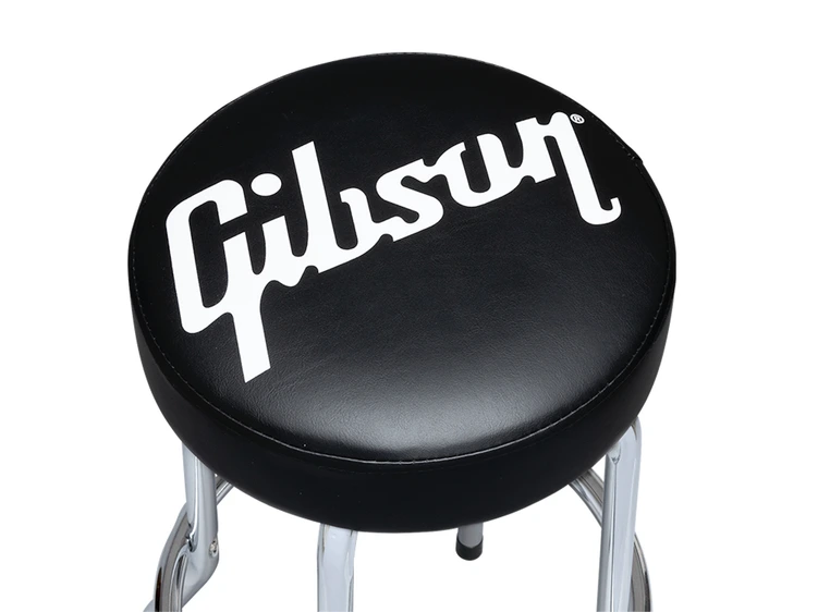 Gibson S&A Premium Playing Stool Standard Logo, Tall - Chrome 