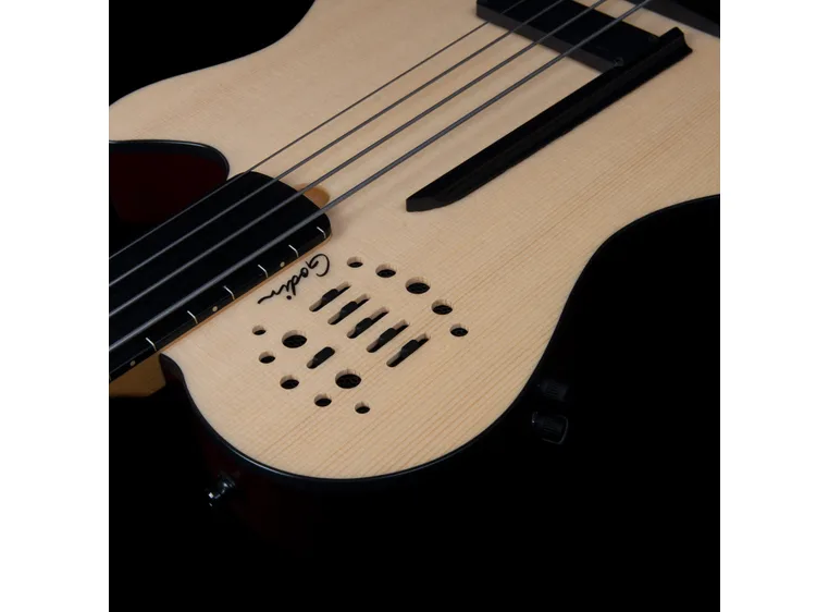 Godin A4 Natural Fretless A/E Bass 