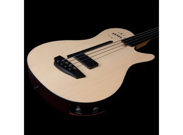 Godin A4 Natural Fretless A/E Bass 