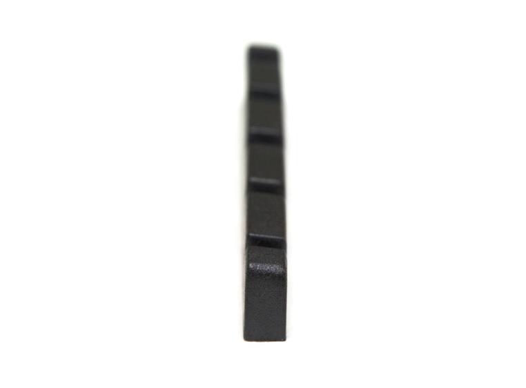 Graph Tech PT-1425-00 Black TUSQ XL Slotted Bass Nut, 5-Str 1/8" Thick, Flat