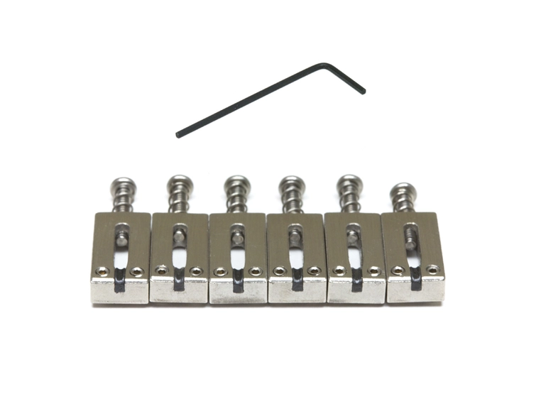 Graph Tech String Saver PG-8220-00 PRS Style Saddles, Brushed Steel, 6-Str 