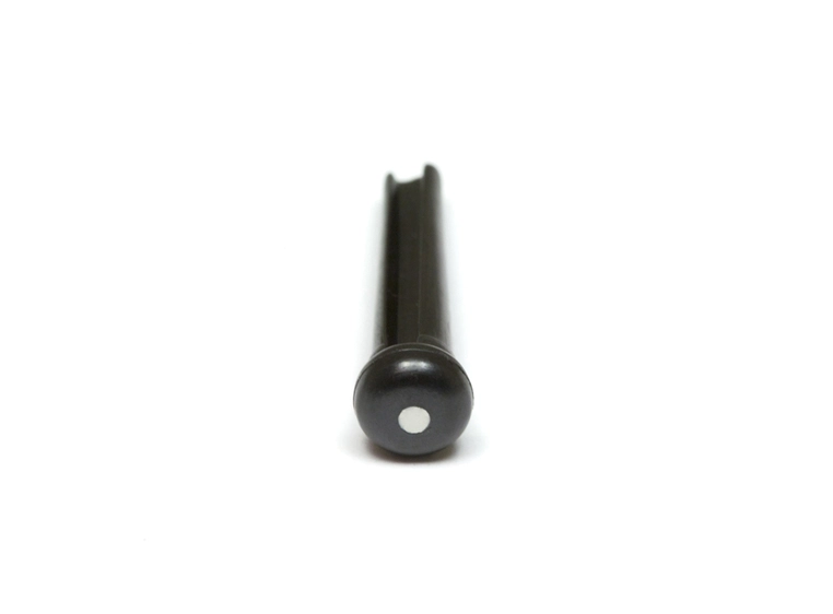 Graph Tech TUSQ LP-2122-60 - Bridge Pins Black, White Inlay, 60pk 