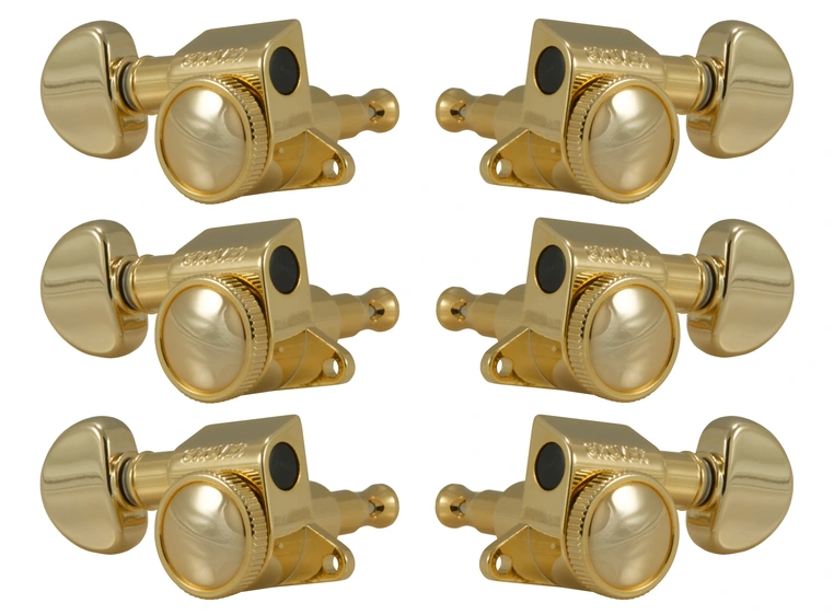 Grover 505G Mini Roto-Grip Locking Rotomatics, 3+3 - Gold 