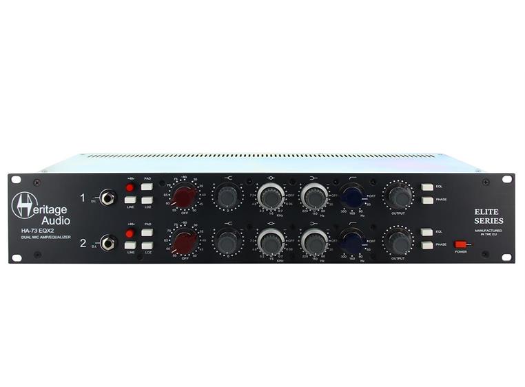 Heritage Audio HA73EQX2 Elite Dual Channel Mic Preamp with EQ
