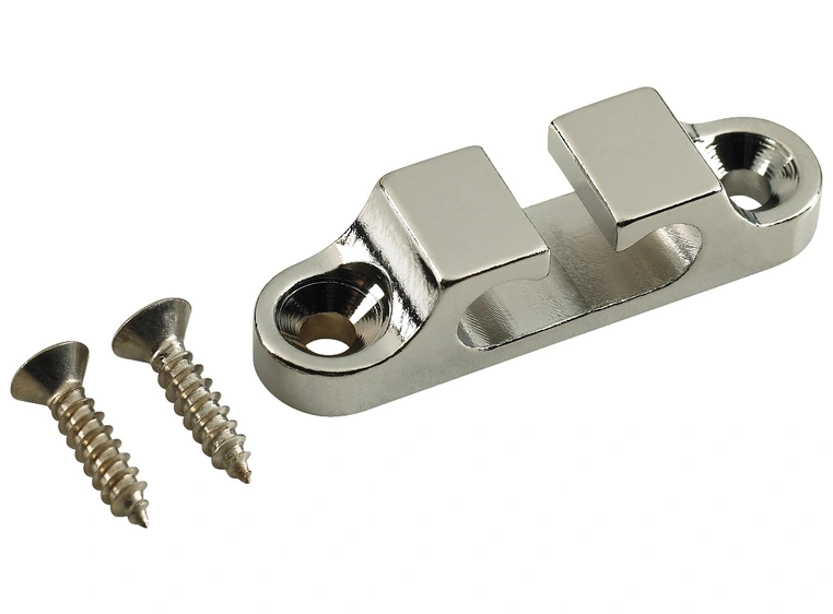 Hipshot Bass String Retainer for 2-String Chrome 