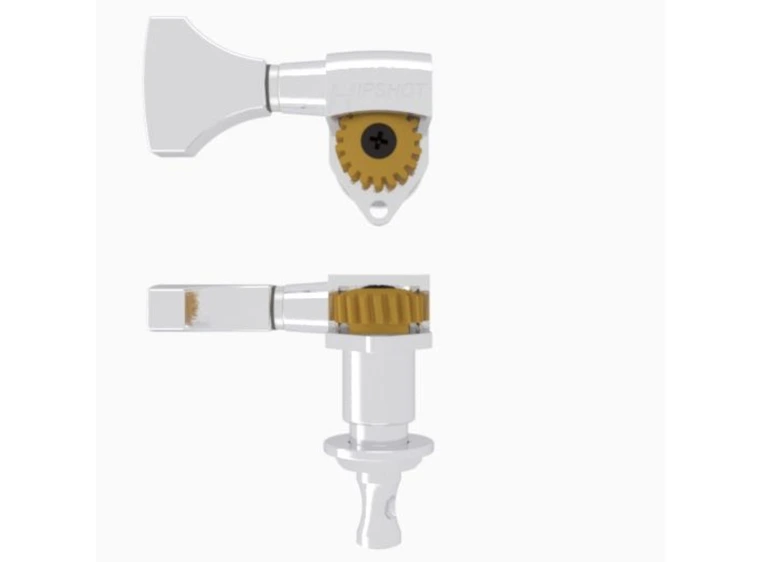 Hipshot Classic Open Guitar Tuning Machines - Treble Side (Right) - Chrome 