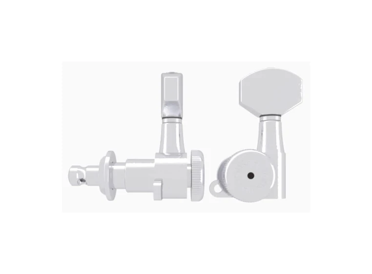 Hipshot Grip-Lock Closed Guitar Tuning Machine - Treble Side (Right) - Chrome 