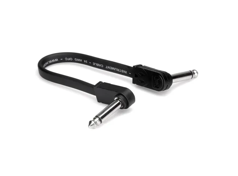 Hosa Flat Guitar Patch Cable Jack-jack right-angle 15 cm 