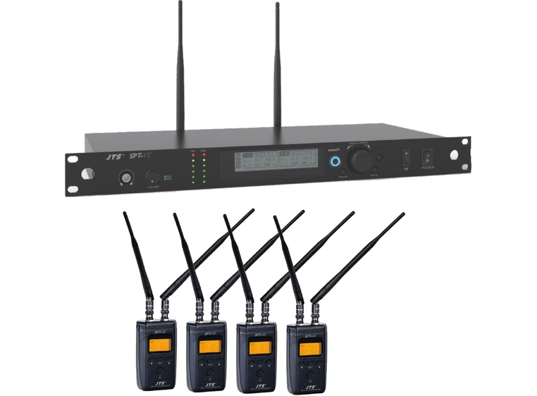 JTS SPT Wireless Audio System 1 x Sender, 4 x Mottakere 