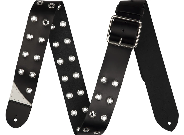 Jackson Grommet Leather Strap Black, 2.5" 