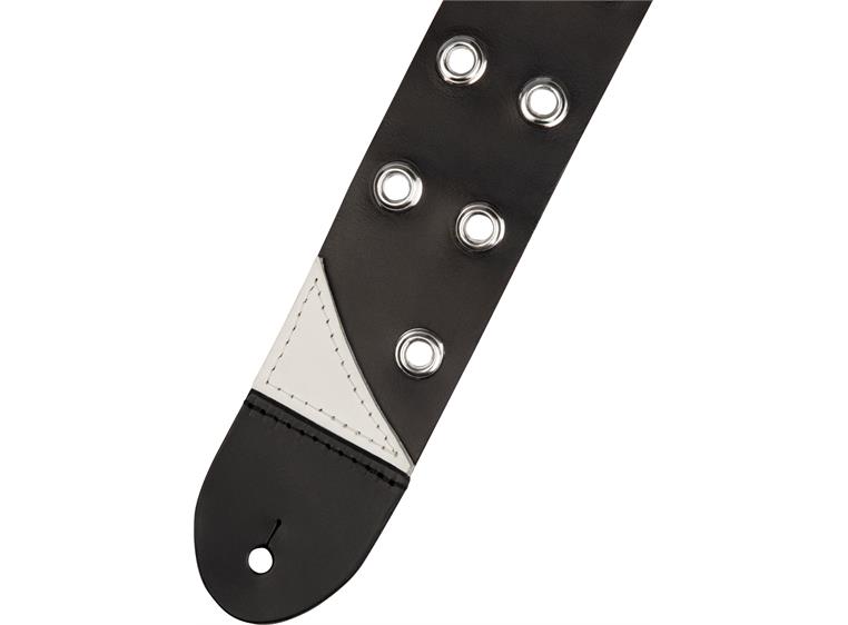 Jackson Grommet Leather Strap Black, 2.5"