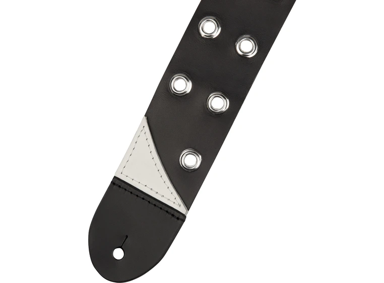 Jackson Grommet Leather Strap Black, 2.5" 