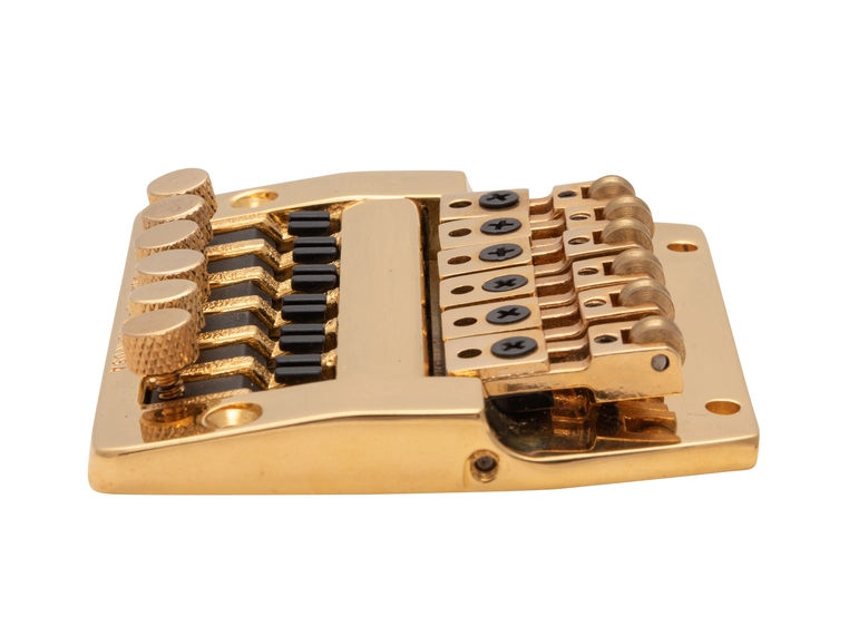 Kahler 3300 - Hybrid Fixed Bridge (Fine Tuning, Brass Saddles) - Gold 