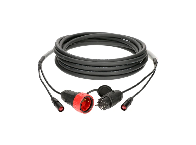 Klotz 1 x CAT5e power hybrid cable etherCON and schuko 45m 