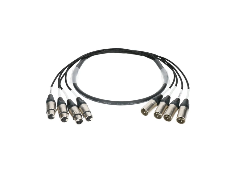 Klotz 4 ch loom ana/dig. 5m 4x XLR 3p. M - 4x XLR 3p. F 