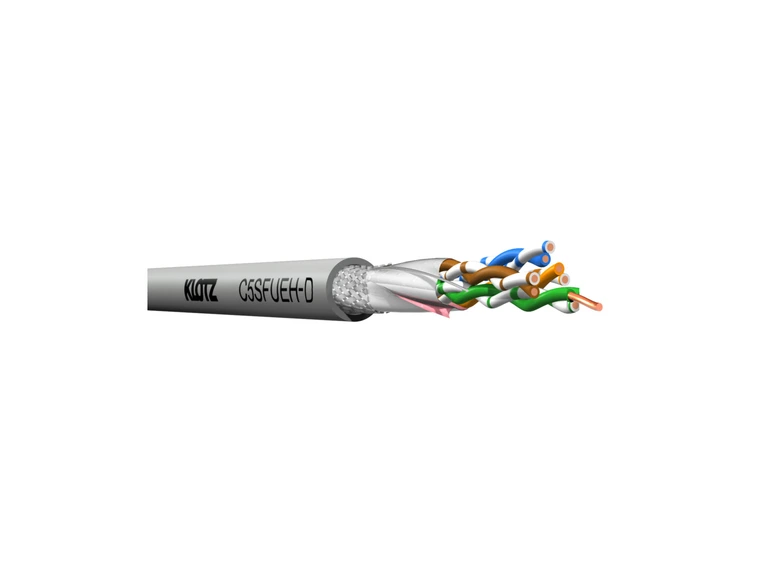 Klotz C5SFUEH-D CAT5e - AWG24/1 SF/UTP - FRNC Dca 100m 