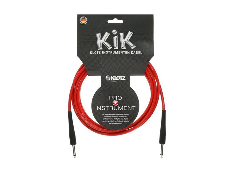 Klotz KIK Instr.Cable Jack 2p - Jack 2p red 1,5m