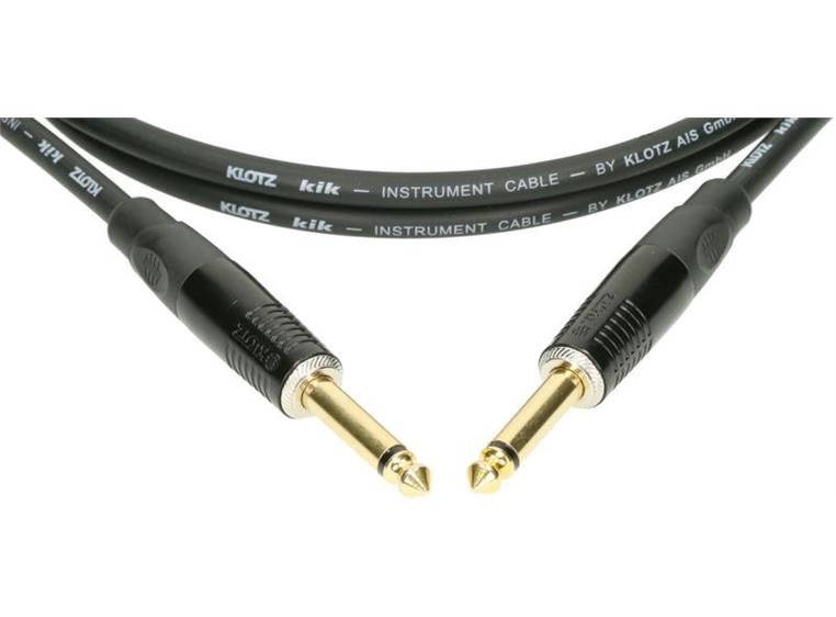 Klotz KIK Instr.Cable straight gold jacks bk 6m