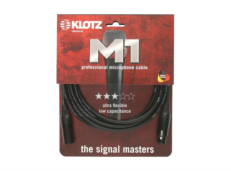 Klotz M1 professional microphone cable Sort Klotz XLR 1,5m
