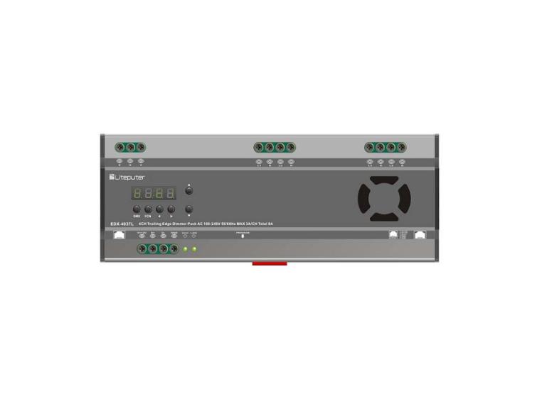 Liteputer EDX-403TL Trailing-Edge Dimmer 4 kanaler. DMX